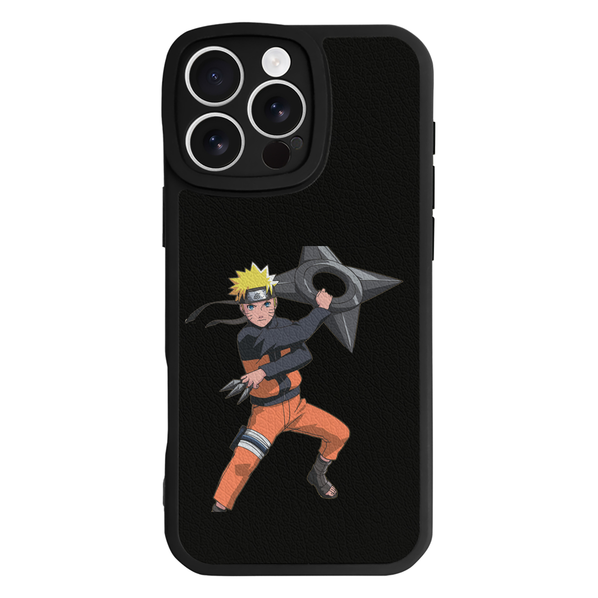 （画像用） NARUTO -ナルト- うずまき ナルト Uzumaki Naruto 【iPhone 16シリーズ対応】シリコンスマホケース（レザー調） 材質：シリコン